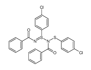 N,N'-dibenzoyl-N-(p-chlorophenylthio)-p-chlorophenylsulfinamidine Structure