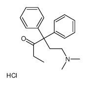 6-(dimethylamino)-4,4-diphenylhexan-3-one,hydrochloride结构式