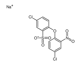 sodium 5-chloro-2-(4-chloro-2-nitrophenoxy)benzenesulphonate结构式