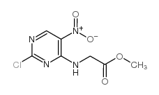 2-(2-氯-5-硝基嘧啶-4-氨基)乙酸甲酯结构式