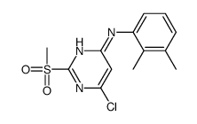 6-chloro-N-(2,3-dimethylphenyl)-2-methylsulfonylpyrimidin-4-amine结构式
