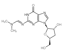 n2-(dimethylaminomethylidene)-3'-deoxyguanosine结构式
