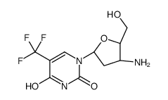 1-[(2R,4S,5S)-4-amino-5-(hydroxymethyl)oxolan-2-yl]-5-(trifluoromethyl)pyrimidine-2,4-dione Structure