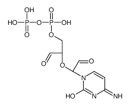 cytidine 5'-diphosphate 2',3'-dialdehyde Structure