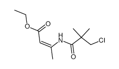 ethyl N-(β-chloropivaloyl)-3-aminocrotonate结构式