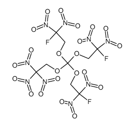 tris(2-fluoro-2,2-dinitroethyl)(2,2,2-trinitroethyl)orthocarbonate结构式