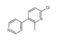 6-chloro-2-methyl-3-pyridin-4-ylpyridine结构式