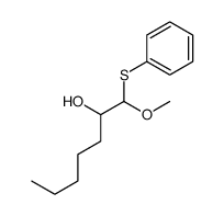 1-methoxy-1-phenylsulfanylheptan-2-ol结构式