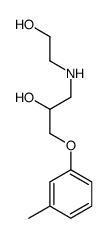 1-(2-hydroxyethylamino)-3-(3-methylphenoxy)propan-2-ol结构式