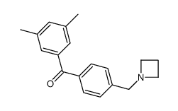 4'-AZETIDINOMETHYL-3,5-DIMETHYLBENZOPHENONE结构式