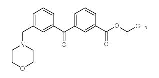 3-CARBOETHOXY-3'-MORPHOLINOMETHYL BENZOPHENONE结构式