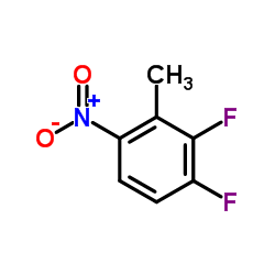 1,2-二氟-3-甲基-4-硝基苯结构式