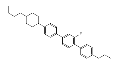 4''-(trans-4-Butylcyclohexyl)-2'-fluoro-4-propyl-1,1':4',1''-terphenyl Structure
