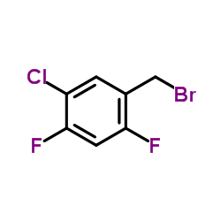 5-Chloro-2,4-difluorobenzyl bromide Structure