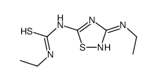 1-ethyl-3-[3-(ethylamino)-1,2,4-thiadiazol-5-yl]thiourea Structure