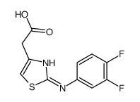 2-[2-(3,4-difluoroanilino)-1,3-thiazol-4-yl]acetic acid结构式