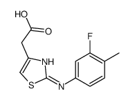 2-[2-(3-fluoro-4-methylanilino)-1,3-thiazol-4-yl]acetic acid Structure