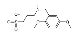 3-[(2,5-dimethoxyphenyl)methylamino]propane-1-sulfonic acid Structure