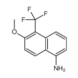 6-methoxy-5-(trifluoromethyl)naphthalen-1-amine Structure