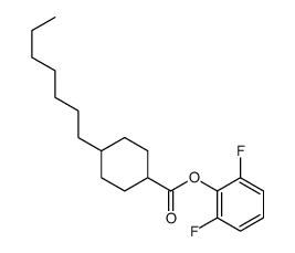 (2,6-difluorophenyl) 4-heptylcyclohexane-1-carboxylate结构式