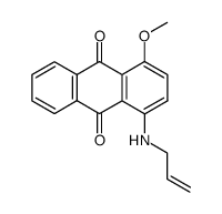 1-(Allylamino)-4-methoxyanthracene-9,10-dione结构式