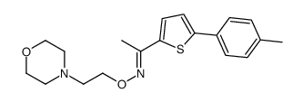 (E)-1-[5-(4-methylphenyl)thiophen-2-yl]-N-(2-morpholin-4-ylethoxy)ethanimine结构式