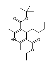 tert-butyl ethyl 4-butyl-1,4-dihydro-2,6-dimethylpyridine-3,5-dicarboxylate Structure