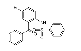 N-(2-benzoyl-4-bromophenyl)-4-methylbenzenesulfonamide结构式