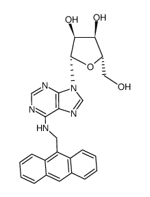 N6-(9-anthracenylmethyl)adenosine结构式