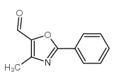 4-甲基-2-苯基-1,3-噁唑-5-甲醛结构式