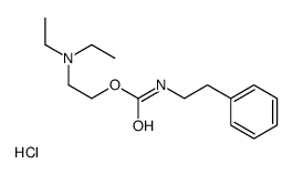 diethyl-[2-(2-phenylethylcarbamoyloxy)ethyl]azanium,chloride Structure