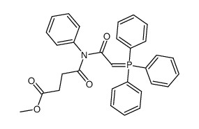 N-(3-(Methoxycarbonyl)propionyl)-2-(triphenylphosphoranyliden)acetanilid结构式