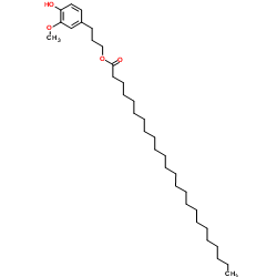 3-(4-Hydroxy-3-methoxyphenyl)propyl tetracosanoate structure
