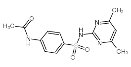 N-乙酰磺胺二甲嘧啶结构式