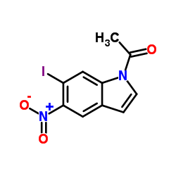 1-(6-Iodo-5-nitro-1H-indol-1-yl)ethanone structure