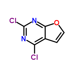 2,4-二氯呋喃[2,3-D]嘧啶结构式