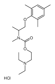 N-(1-Mesityloxy-2-propyl)-N-methylcarbamic acid, 2-(diethylamino)ethyl ester, hydrochloride结构式