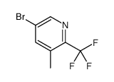 5-溴-3-甲基-2-(三氟甲基)吡啶结构式