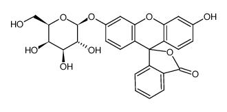 荧光黄单-β-D-半乳糖苷结构式