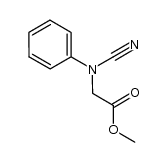 methyl N-cyano-N-phenylaminoacetate Structure