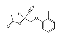 (S)-2-methylphenoxyacetaldehyde cyanohydrin acetate Structure