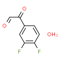 3,4-二氟苯基乙二醛水合物结构式