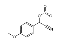 cyano(4-methoxyphenyl)methyl nitrate Structure