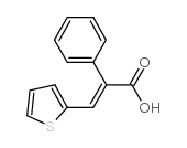 2-phenyl-3-(2-thienyl)acrylic acid structure