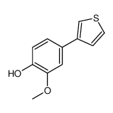 2-甲氧基-4-(噻吩-3-基)苯酚结构式