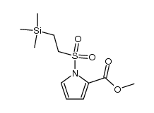 methyl 1-((2-(trimethylsilyl)ethyl)sulfonyl)-1H-pyrrole-2-carboxylate结构式