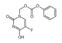 1-(phenoxycarbonyloxymethyl)-5-fluorouracil结构式