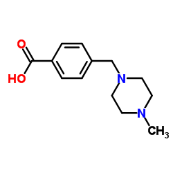 4-(4-甲基哌嗪-1-基甲基)苯甲酸结构式