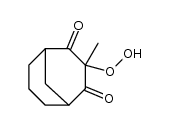 3-hydroperoxy-3-methylbicyclo[3.3.1]nonane-2,4-dione结构式