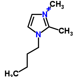 1-丁基-2,3-二甲基咪唑二乙二醇单甲醚硫酸盐结构式